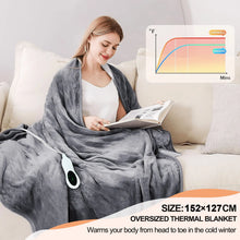 Electric Heated Throw Over Blanket Digital Control Large Warm Fleece Washable UK