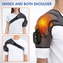 Electric Heating Shoulder Massage Brace Belt Arthritis Relief Pain Infrared Therapy Vibrator Neck Back Heated Massager Pad Wrap