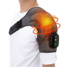 Electric Heating Shoulder Massage Brace Belt Thermal Vibrator Shoulder Temperature Massage Support Pad