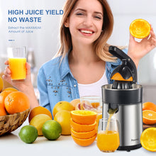 Electric Citrus Juicer Squeezer, Reemix Powerful Electric Orange Juicer With 2 Size Cone, Homemade Citrus Juicer Machine