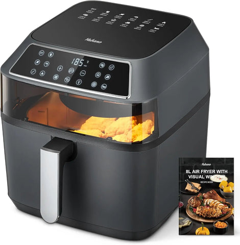 Yabano Air Fryer, 1700W 12 Programs 8L Multifunctional Digital Air Fryer, Dehydrator, Convection Oven, Grilling, Baking, Drying