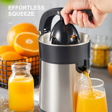 Electric Citrus Juicer Squeezer, Reemix Powerful Electric Orange Juicer With 2 Size Cone, Homemade Citrus Juicer Machine