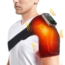 Electric Heating Shoulder Massage Brace Belt Thermal Vibrator Shoulder Temperature Massage Support Pad