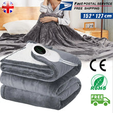 Electric Heated Throw Over Blanket Digital Control Large Warm Fleece Washable UK