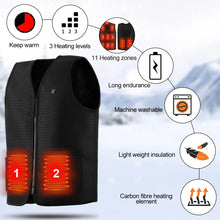 11 Areas Heated Vest Men Women Usb Electric Heating Vest Body Warmer Waistcoat Heated Jacket Washable Thermal Heated Clothes