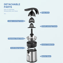 Electric Citrus Juicer Squeezer, Reemix Powerful Electric Orange Juicer With 2 Size Cone, Homemade Citrus Juicer Machine