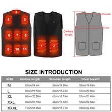 11 Areas Heated Vest Men Women Usb Electric Heating Vest Body Warmer Waistcoat Heated Jacket Washable Thermal Heated Clothes