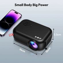 XGODY A10 Mini Projector LED Home Theater Projector Media Player Kids Cinema Gift Compatible USB Smart TV BOX 1080P HD Movie