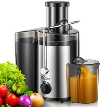 Juicer Machine, 500W Centrifugal Juicer Extractor with Wide Mouth 3” Feed Chute for Fruit Vegetable, Easy to Clean, Stainless St